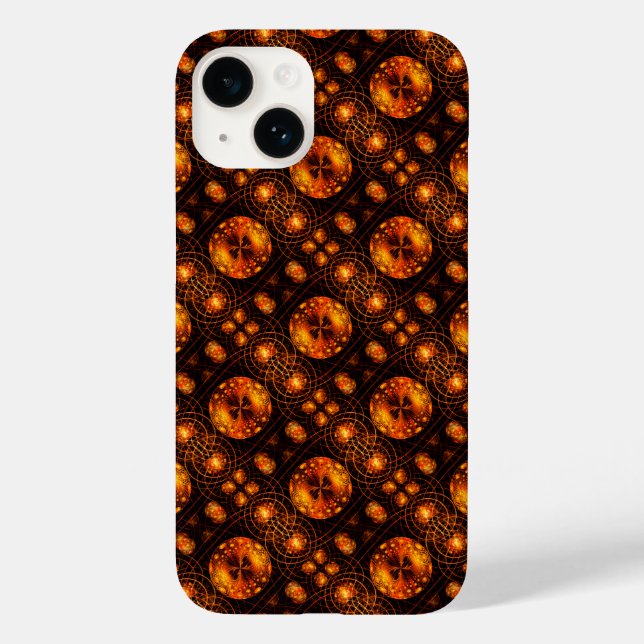Gold Moderne Boho Elegante Abstrakte Kunst Muster  Case-Mate iPhone Hülle (Rückseite)