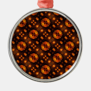 Gold Moderne Boho Elegante Abstrakte Kunst Muster Ornament Aus Metall