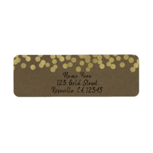 Gold Moderne Chic Rustikale Kraft Chic Hochzeit