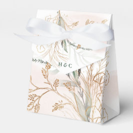 Gold Moderne Eukalyptus Abstrakte Grünpflanzen Fun Geschenkschachtel