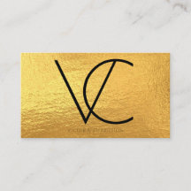 Gold Moderne Initialen