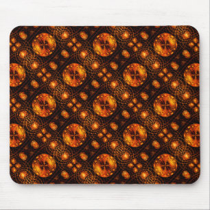 Gold Moderner Boho-Eleganter Abstrakter Kunststil  Mousepad
