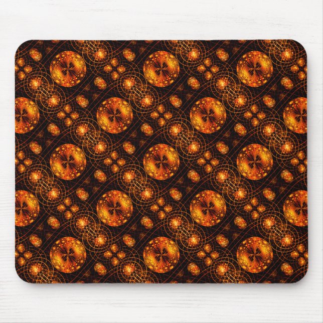 Gold Moderner Boho-Eleganter Abstrakter Kunststil  Mousepad (Vorne)