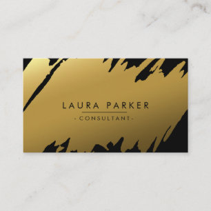 Gold Moderner Spritzer Beruflich Saubere Elegante Visitenkarte