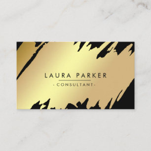 Gold Moderner Spritzer Beruflich Saubere Elegante Visitenkarte