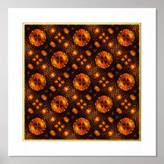 Gold Modernes Boho Elegantes Abstrakte Kunstmuster Foliendrucke