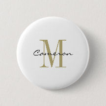 Gold Monogram Initial und Name Personalisiert