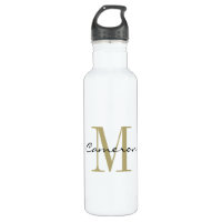 Gold Monogram Initial und Name Personalisiert