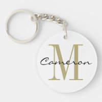 Gold Monogram Initial und Name Personalisiertes Ge