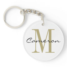 Gold Monogram Initial und Name Personalisiertes Ge