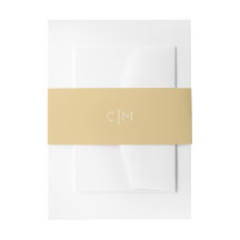 Gold Monogram Wedly Band