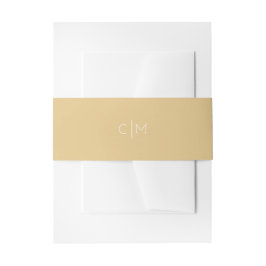 Gold Monogram Wedly Band