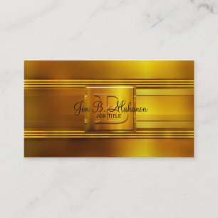 Gold Monogramm B-Visitenkarte Visitenkarte