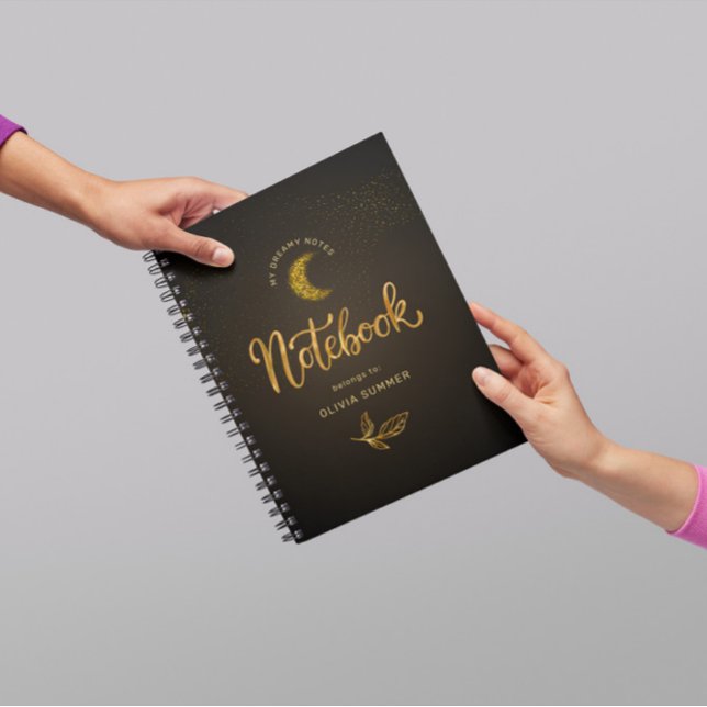 Gold Moon Notizblock (Von Creator hochgeladen)