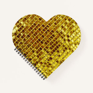 Gold Mosaic Tiles Elegant Moderner Luxus Notizbuch
