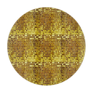 Gold Mosaik Elegant Glam Ästhetisches Luxusglas Schneidebrett