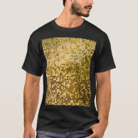 Gold Mosaik: Quadrat Fliesen Textur.