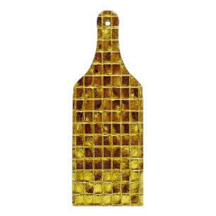 Gold Mosaik Tiles Elegantes Modernes Luxusglas Schneidebrett