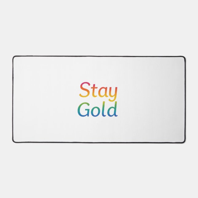 Gold Mouse Pad bleibe Schreibtischunterlage (Vorderseite)