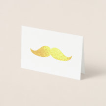 Gold Mustache Vielen Dank