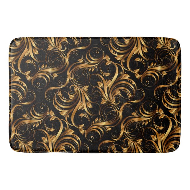 Gold Muster 2 Bath Matts Badematte (Vorderseite)