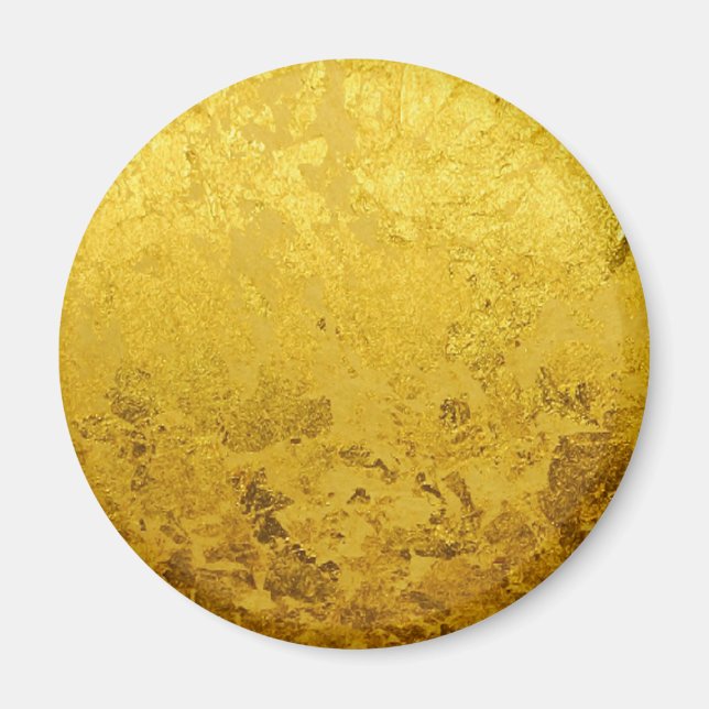GOLD-Muster / Blattgold Magnet (Vorne)