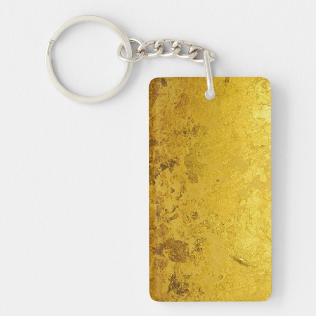 GOLD-Muster / Blattgold Schlüsselanhänger (Vorderseite)