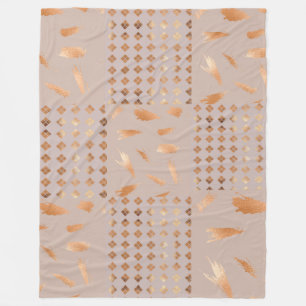 Gold Muster Große Fleece Blanket