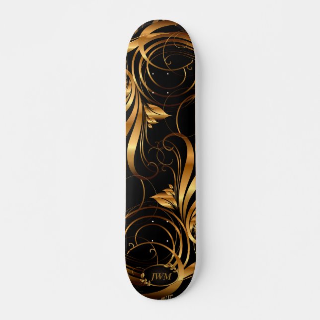 Gold-Musterskateboard Skateboard (Vorne)