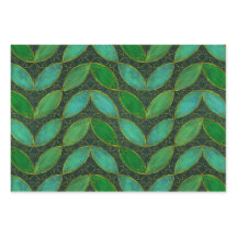 "Gold 'n Leaf" Geschenkpapier-Set mit 3 flachen Bö