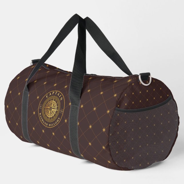 Gold Nautical Duffle Bag (Rechte Ecke)