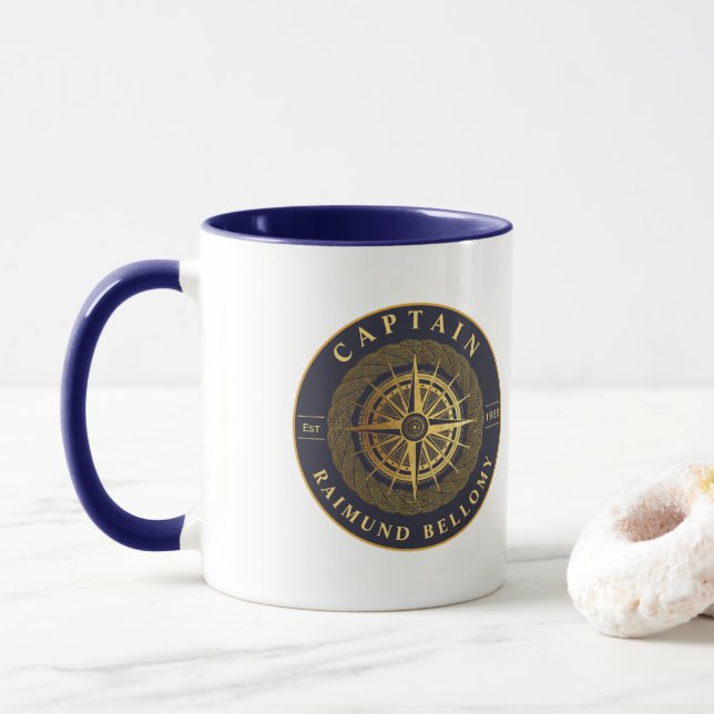 Gold Nautical Tasse (Mit Donut)