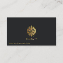 Gold Nautical Visitenkarte