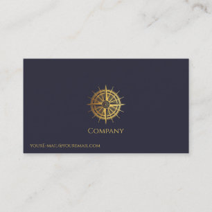 Gold Nautical Visitenkarte