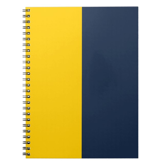Gold & Navy Blue CUSTOM Notizblock (Vorderseite)