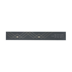 Gold Navy Elegance Diamond Geo Deko Wedding
