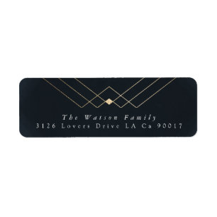 Gold Navy Elegance Diamond Geo Deko Wedding