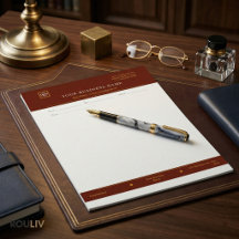 Gold Navy Executive Briefkopf | Luxusgeschäft