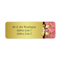 Gold Navy Korallensequenzen Diamonds Bow