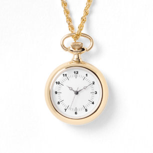 Gold Necklace Watch - Benutzerdefiniert (Bild/Text Armbanduhr