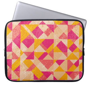 Gold neoner Hintergrund, bunte Lichteffekte. Laptopschutzhülle
