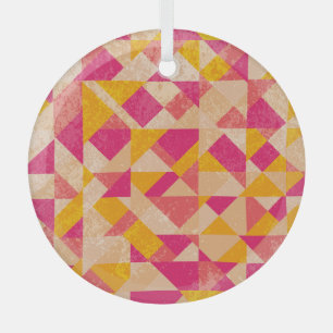 Gold neoner Hintergrund, bunte Lichteffekte. Ornament Aus Glas