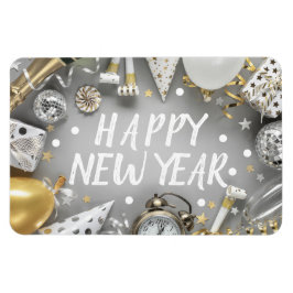 Gold New Year Party New Years Clipart Gold Par Magnet