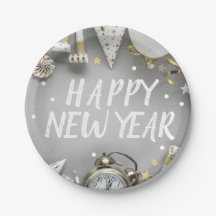 Gold New Year Party New Years Day Clipart