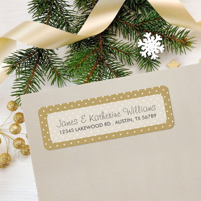 Gold Niedlich Polka Dots Moderne Hochzeit (Von Creator hochgeladen)