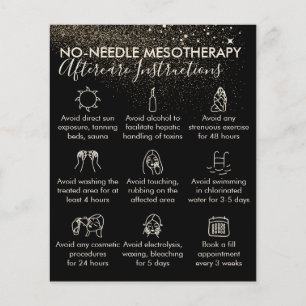 Gold No Needle Mesotherapie Nachsorge Budget Flyer