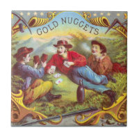 Gold Nuggets Antique Cigar Label