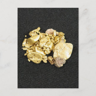 Gold Nuggets Postkarte