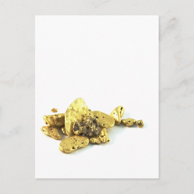 Gold Nuggets Postkarte (Vorderseite)