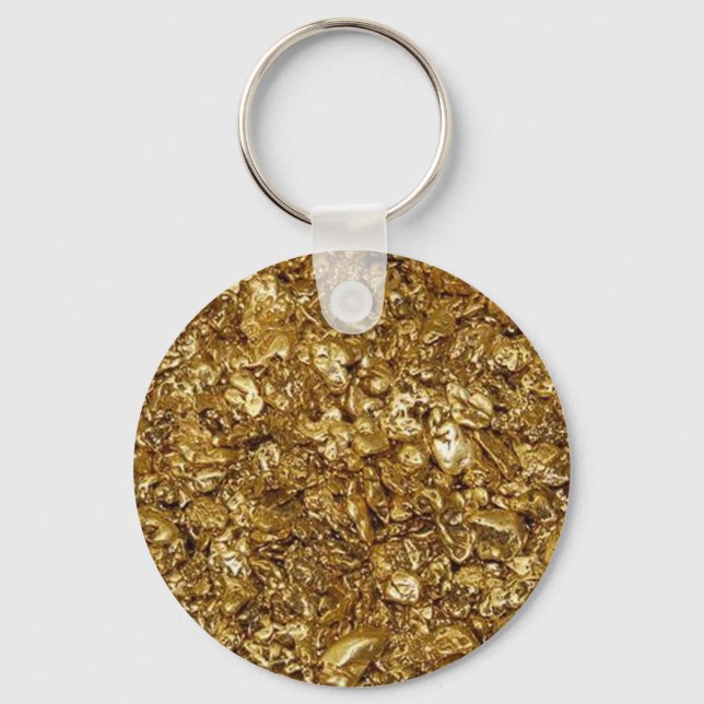 Gold Nuggets Schlüsselanhänger (Vorderseite)
